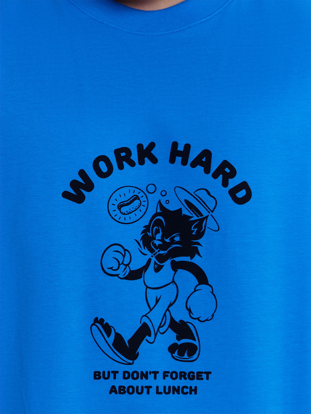 Футболка мужская ярко-голубая с печатью я.голубой +печать 111858 - Mark formelle фото 5