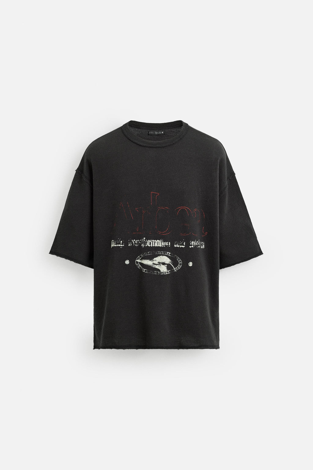 WASHED PRINT KNIT T-SHIRT - Zara фото 7