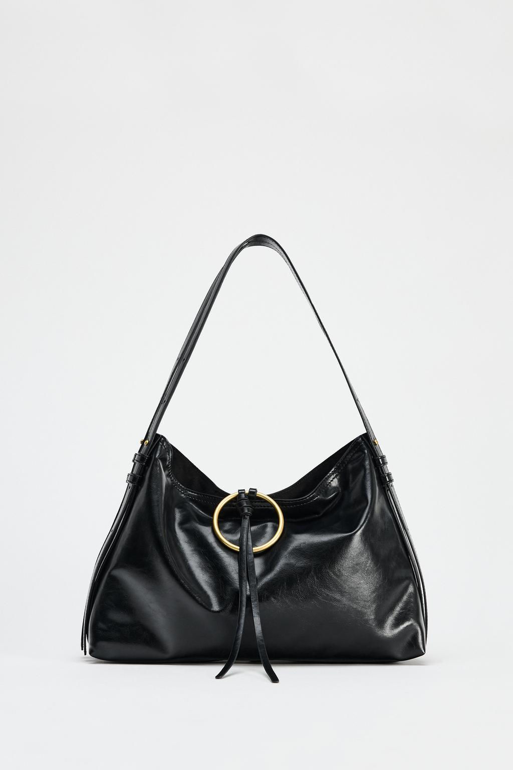 METAL DETAIL BUCKET SHOULDER BAG - Zara фото 2