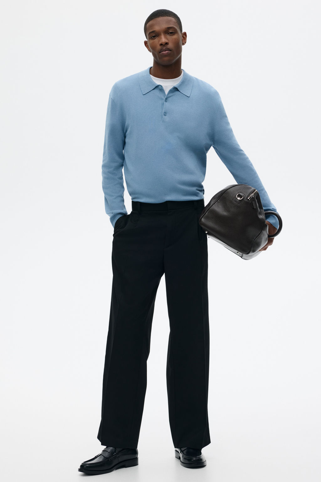 Polo en punto fino Regular Fit - H&m фото 7
