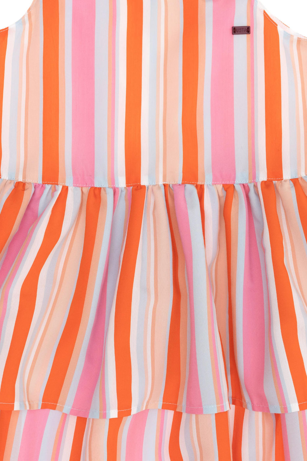 Розовое плетеное платье для девочки - U.s. polo assn фото 3