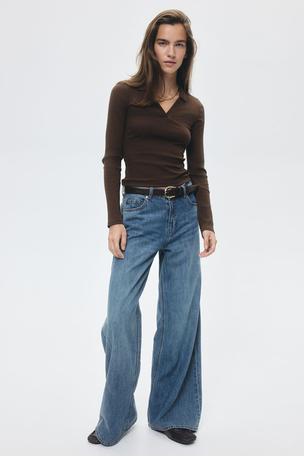 Wide Regular Jeans - H&m фото 5
