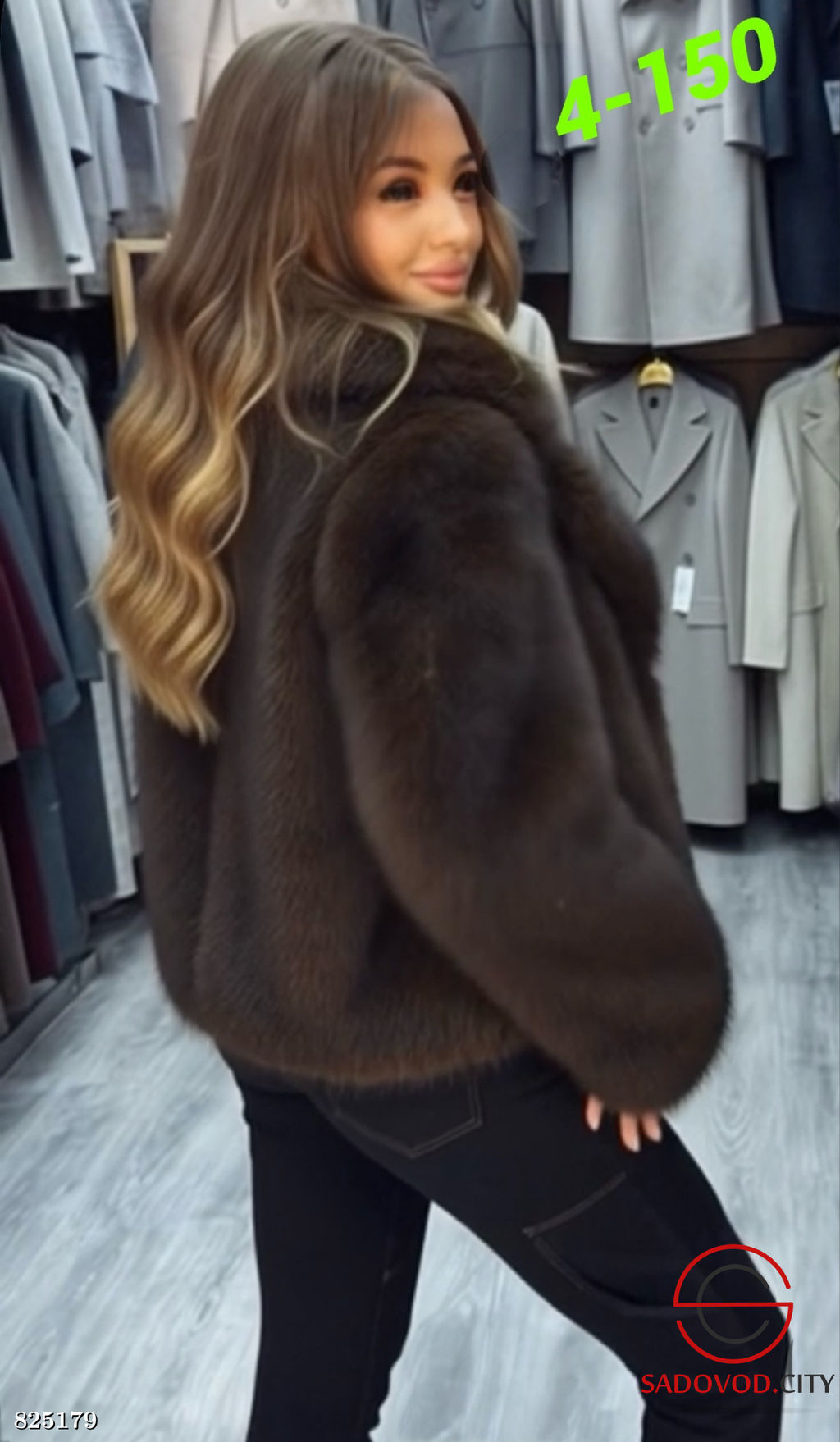 Шуба женская из искусственного меха