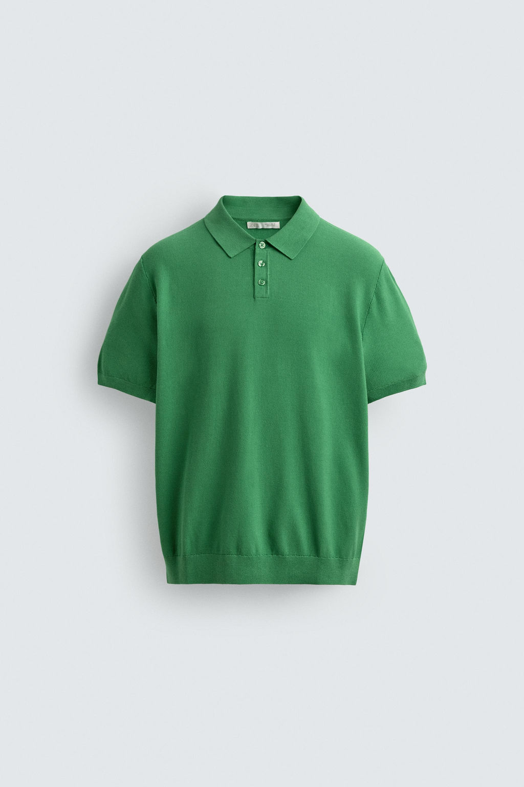 POLO PUNTO REGULAR FIT PIQU? / Verde - Zara фото 7