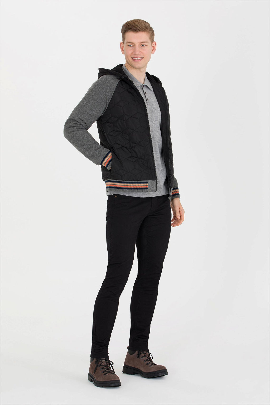 U. S. Polo Assn / Мужской черный вязаный кардиган - U.s. polo assn фото 9