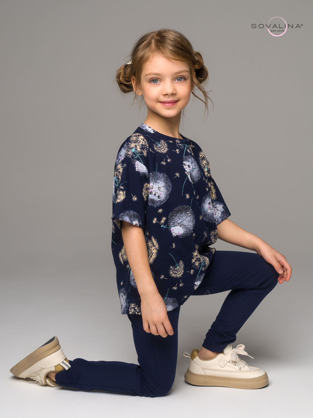 Костюм Мун ежик с одуванчиком-индиго - Sovalina фото 2