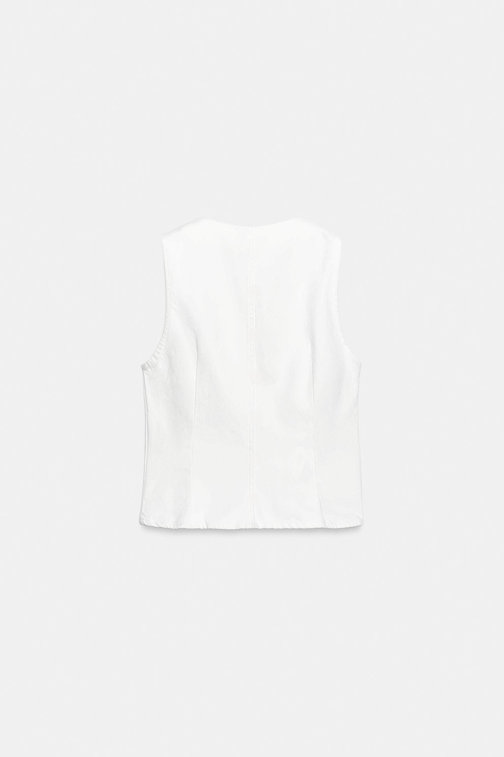 TOP Z1975 ACABADOS ONDULADOS / Blanco - Zara фото 8