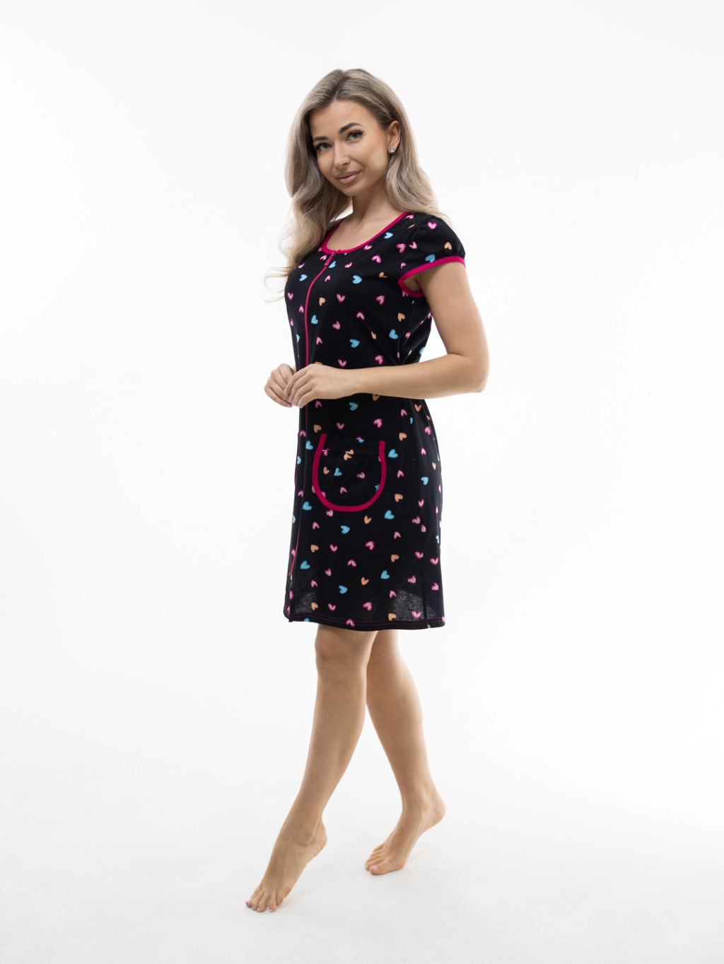 Халат женский, цвет черный