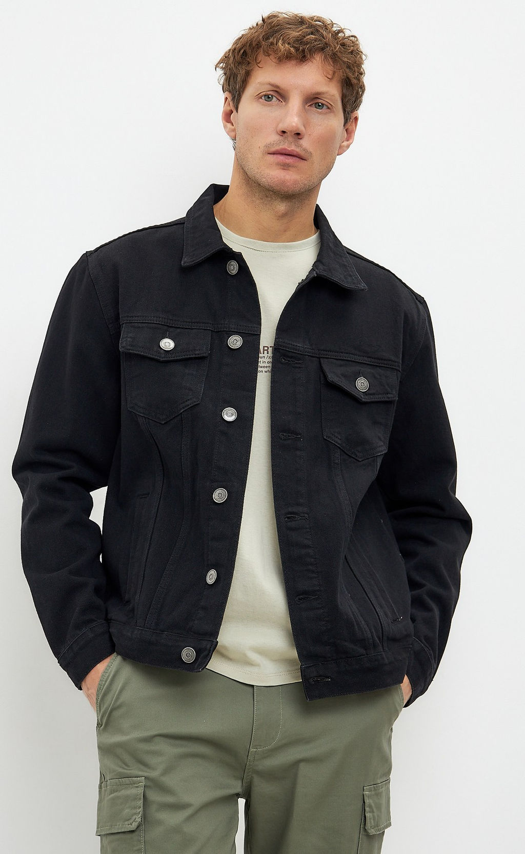 Куртка джинс P011-1336Rus black