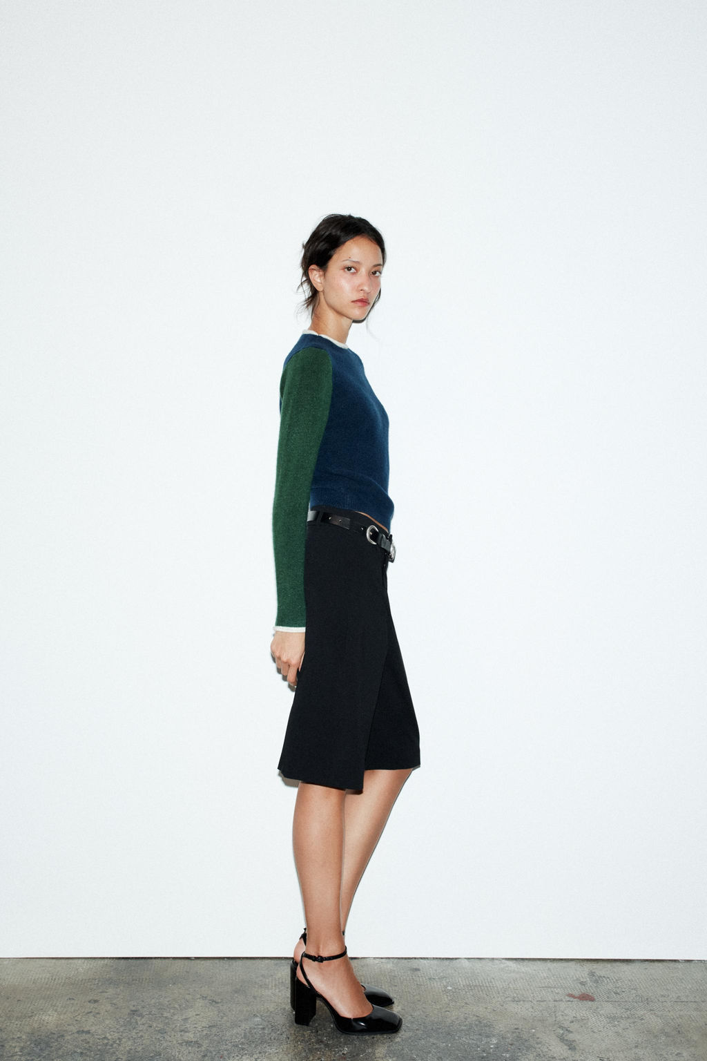 COLOUR BLOCK KNIT SWEATER - Zara фото 3