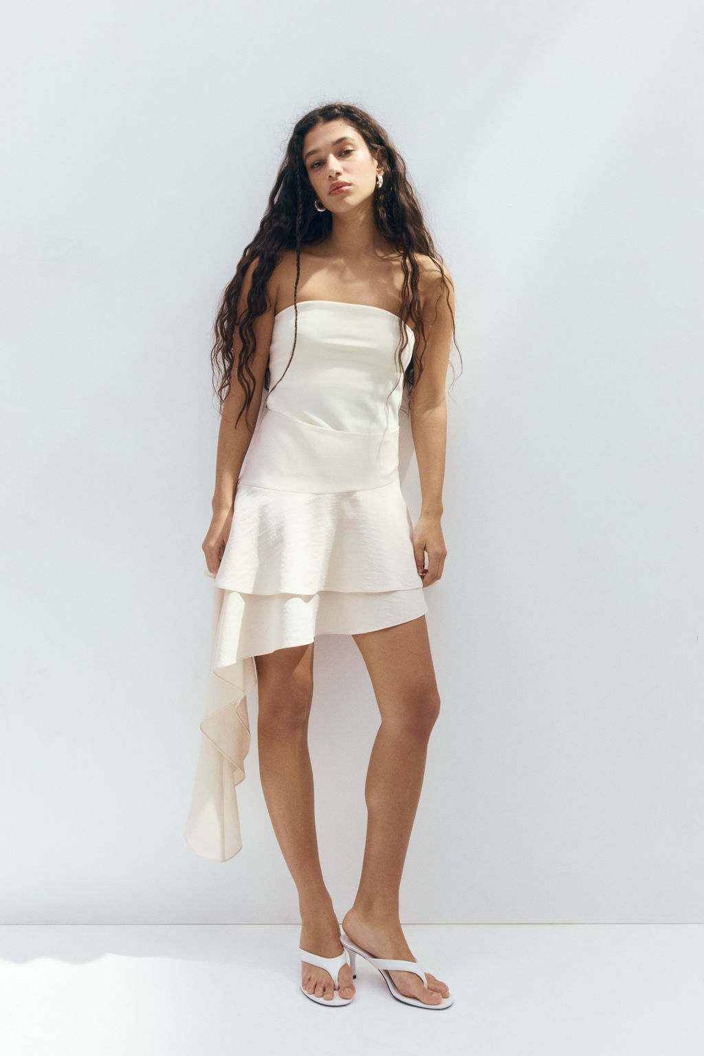 Falda escalonada con panel drapeado - H&m фото 5