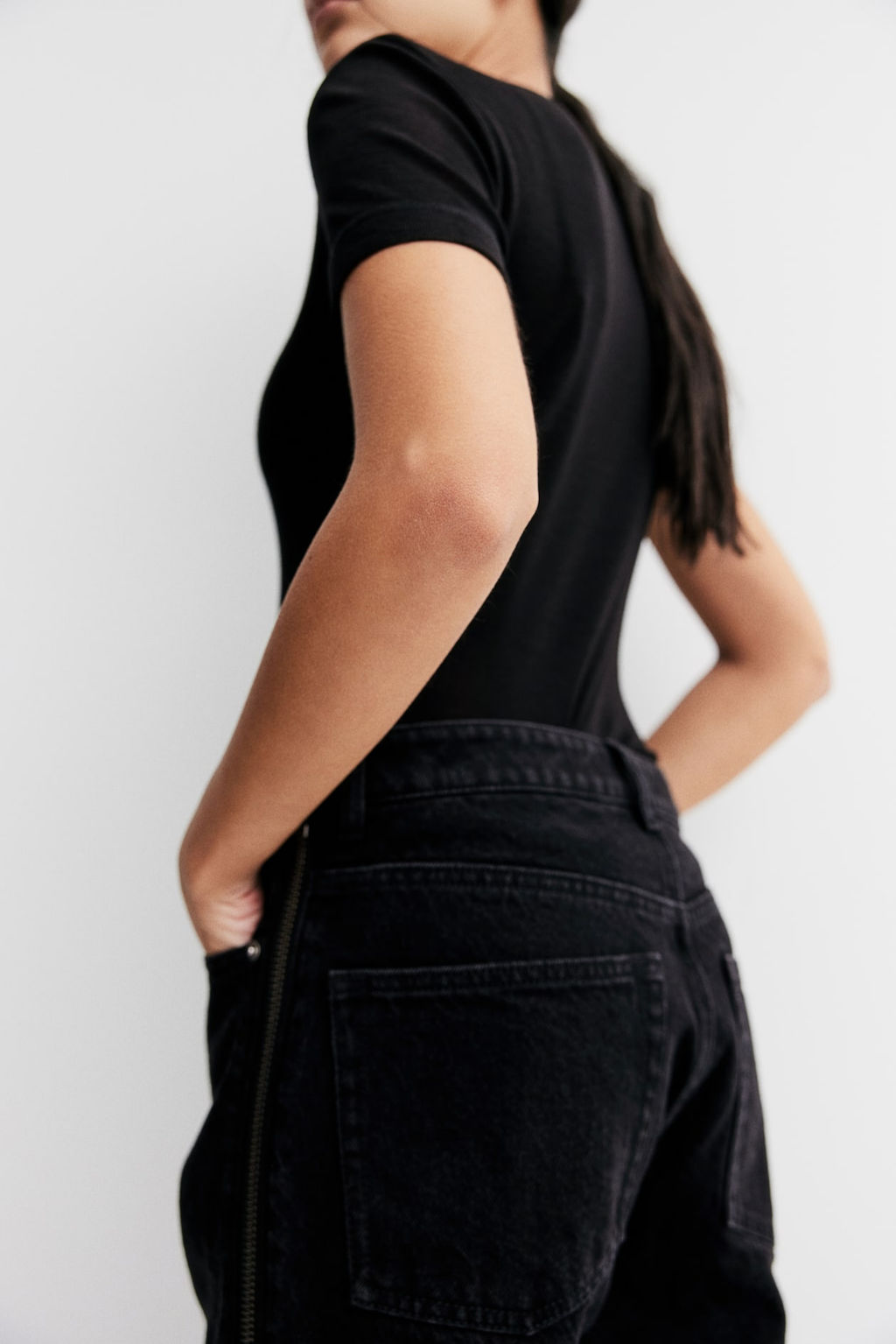 Pantalon denim con cremallera - H&m фото 4