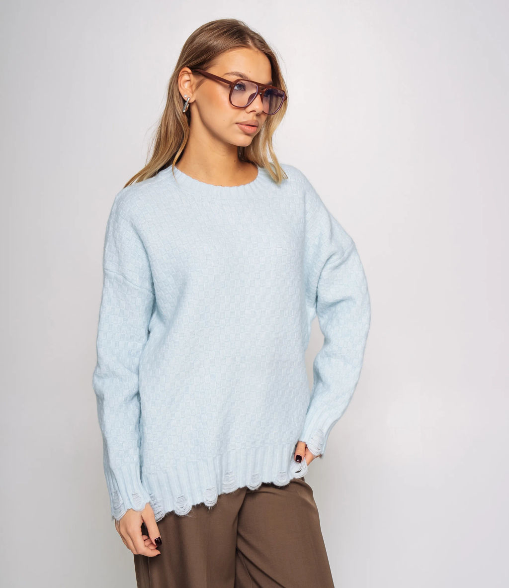 Джемпер #КТ6138 (1), голубой - Dommod фото 2