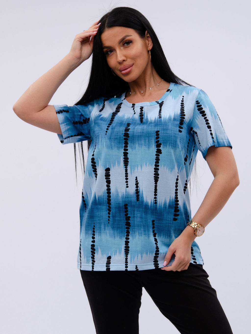 Костюм "Азалия 2" голубой, трикотаж