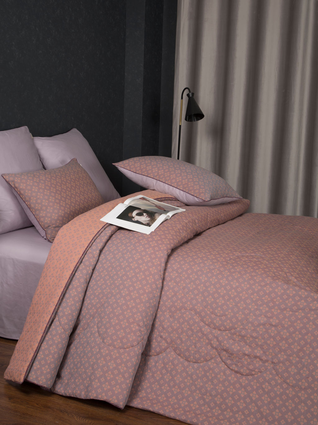 Комплект с одеялом Кемер (лаванда коралл)