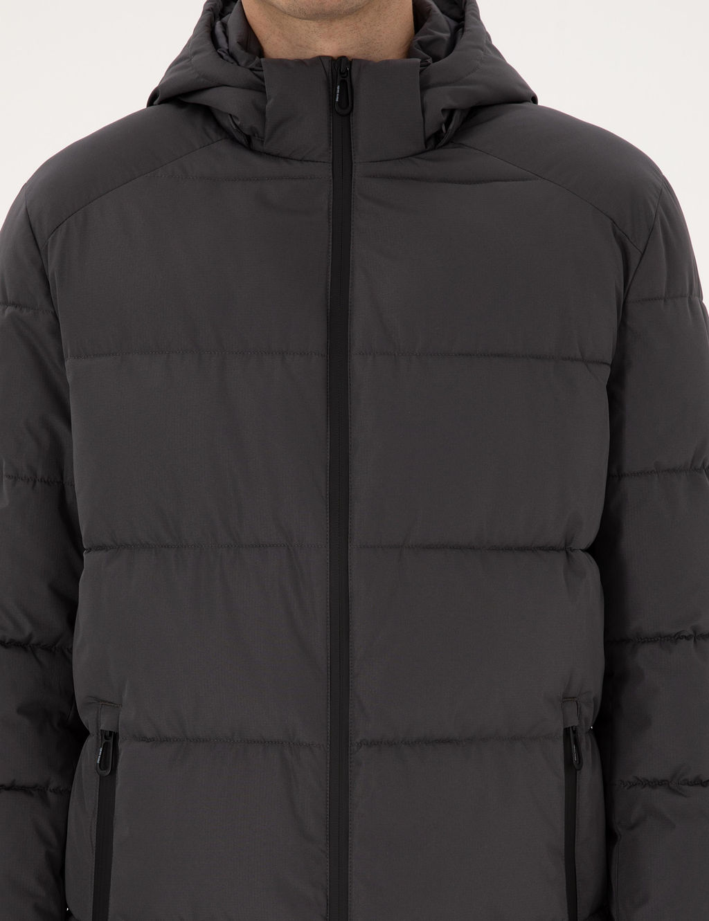 Gri Kap__onlu Mont - Pierre cardin фото 7