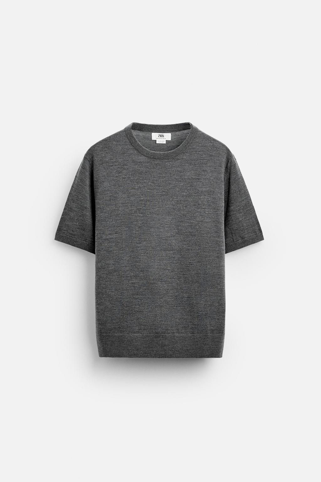 100% WOOL KNIT T-SHIRT - LIMITED EDITION - Zara фото 15