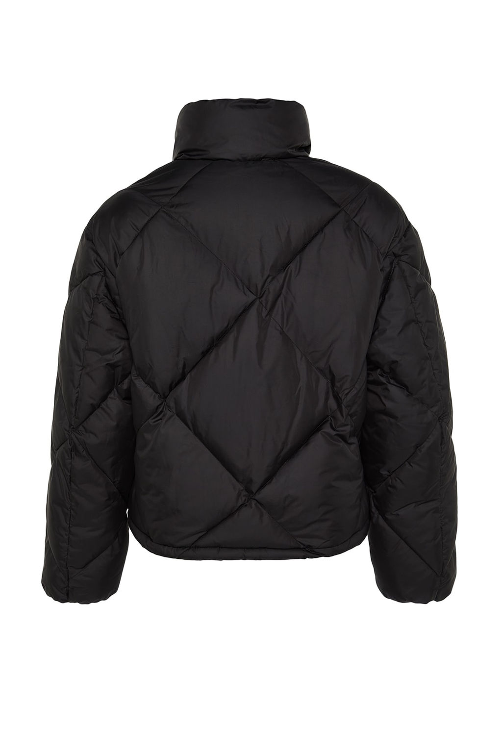 TRENDYOLMILLA Siyah Oversize Pelus Yaka Detayl? Su Itici Sisme Mont TWOAW24MO00008 фото 16