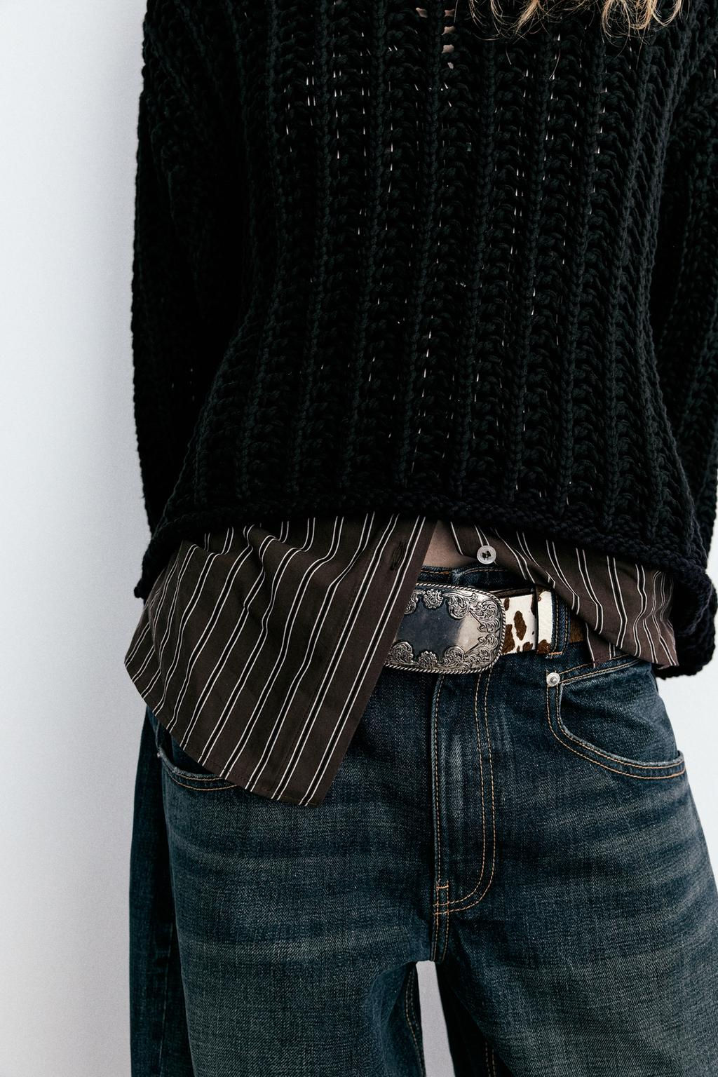 TRF BALLOON MID-RISE JEANS - Zara фото 6