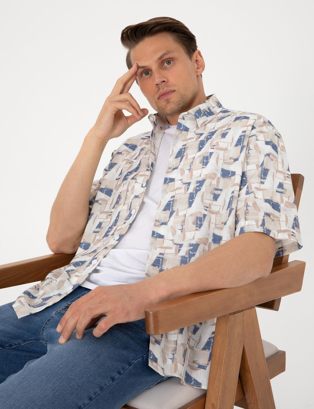 Mavi Oversize K_sa Kollu G_mlek