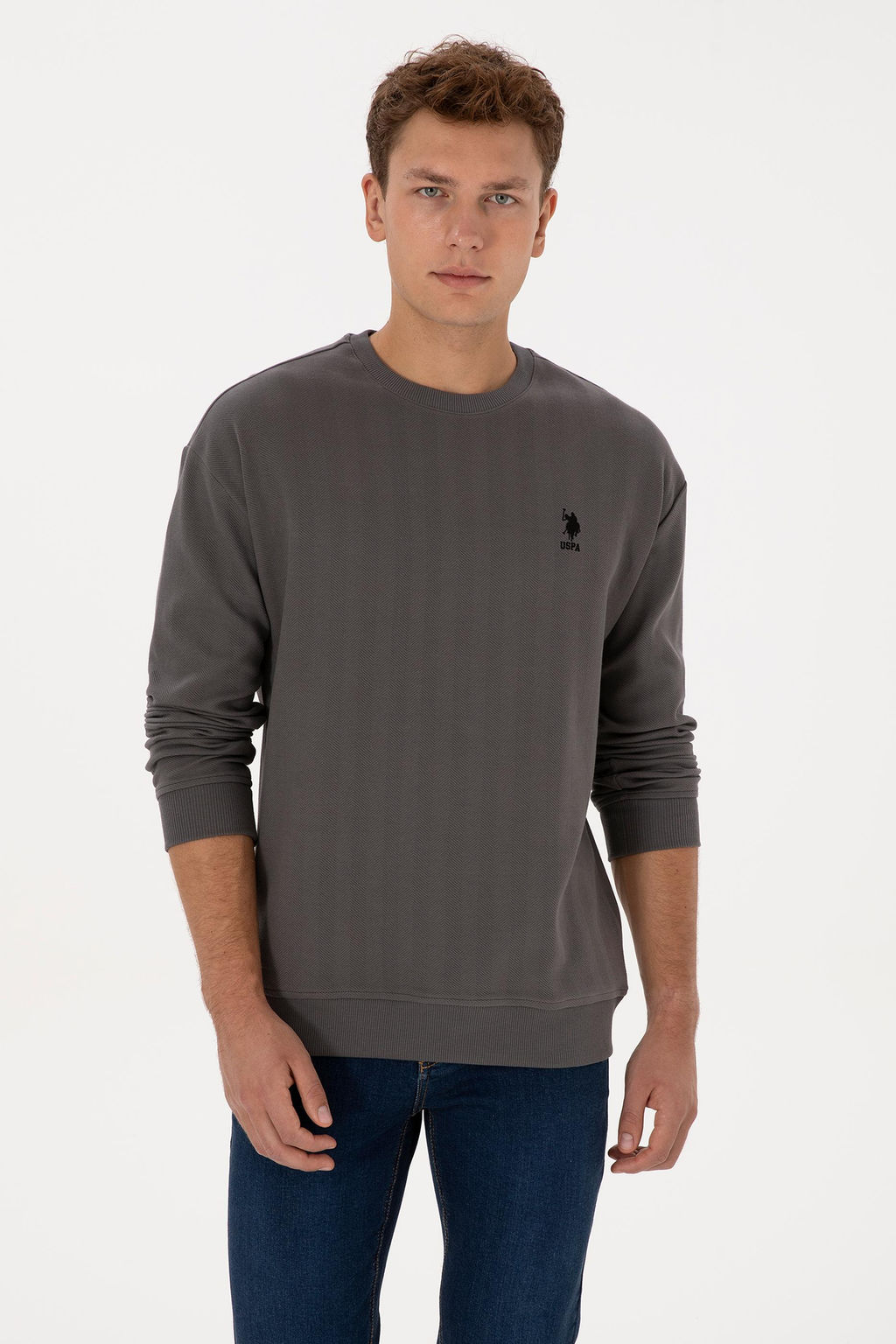 Erkek Antrasit Sweatshirt