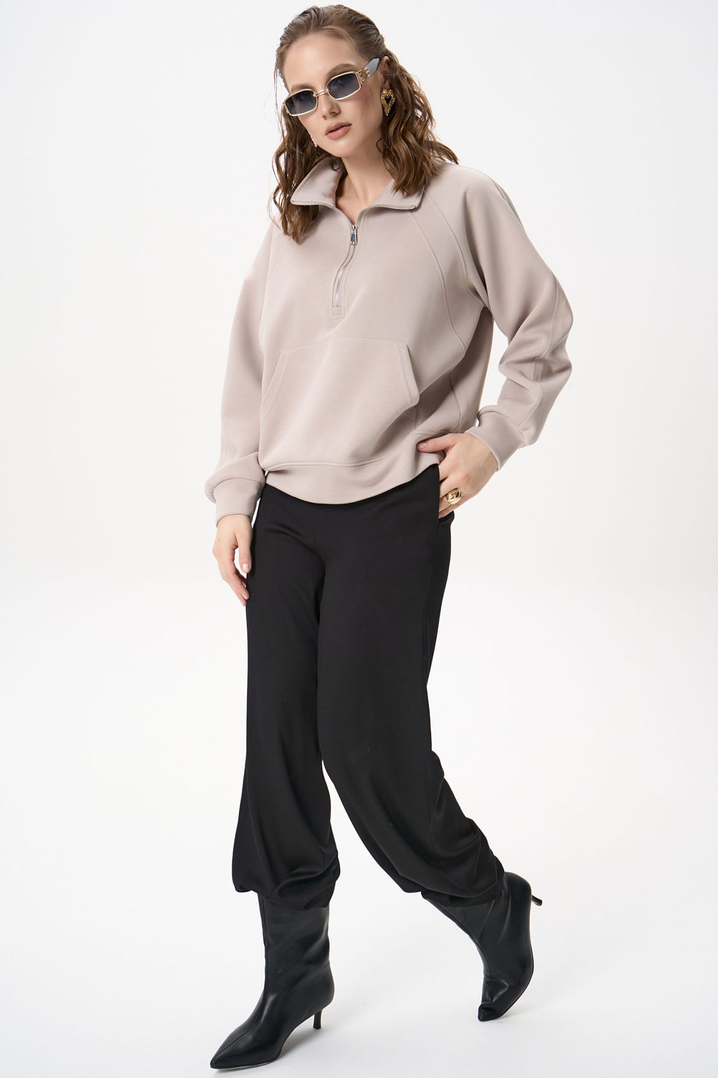 Свитшот Деми (бежевый) - Эльза фото 14