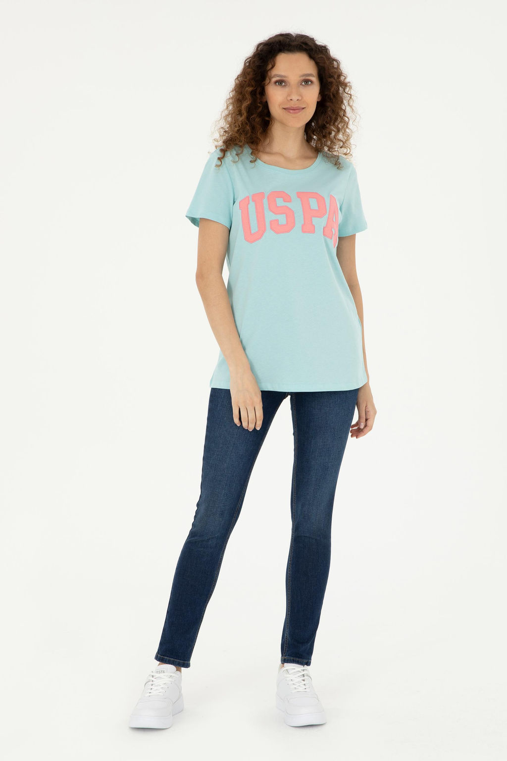 U. S. Polo Assn / Женская базовая футболка цвета морской волны - U.s. polo assn фото 11