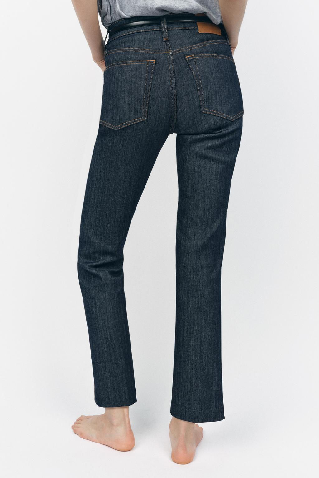 ZW COLLECTION HIGH-WAIST BOOTCUT CROPPED JEANS - Zara фото 30