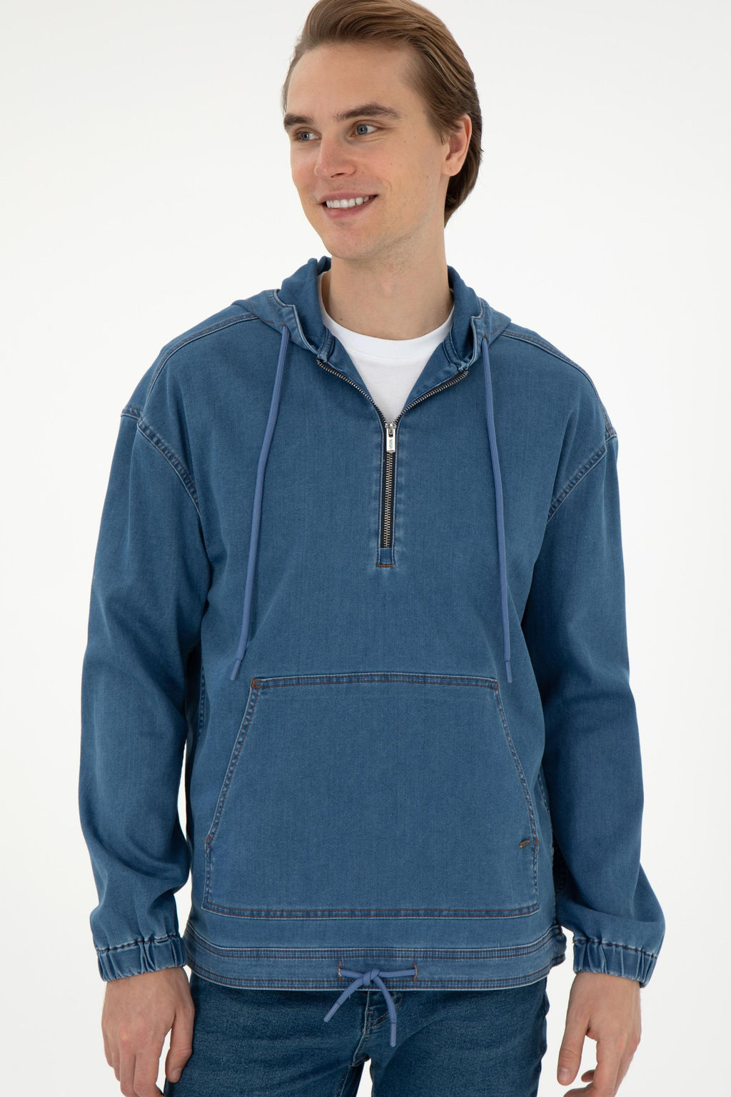 Мужская синяя джинсовая рубашка Неожиданная скидка в корзине - U.s. polo assn фото 3