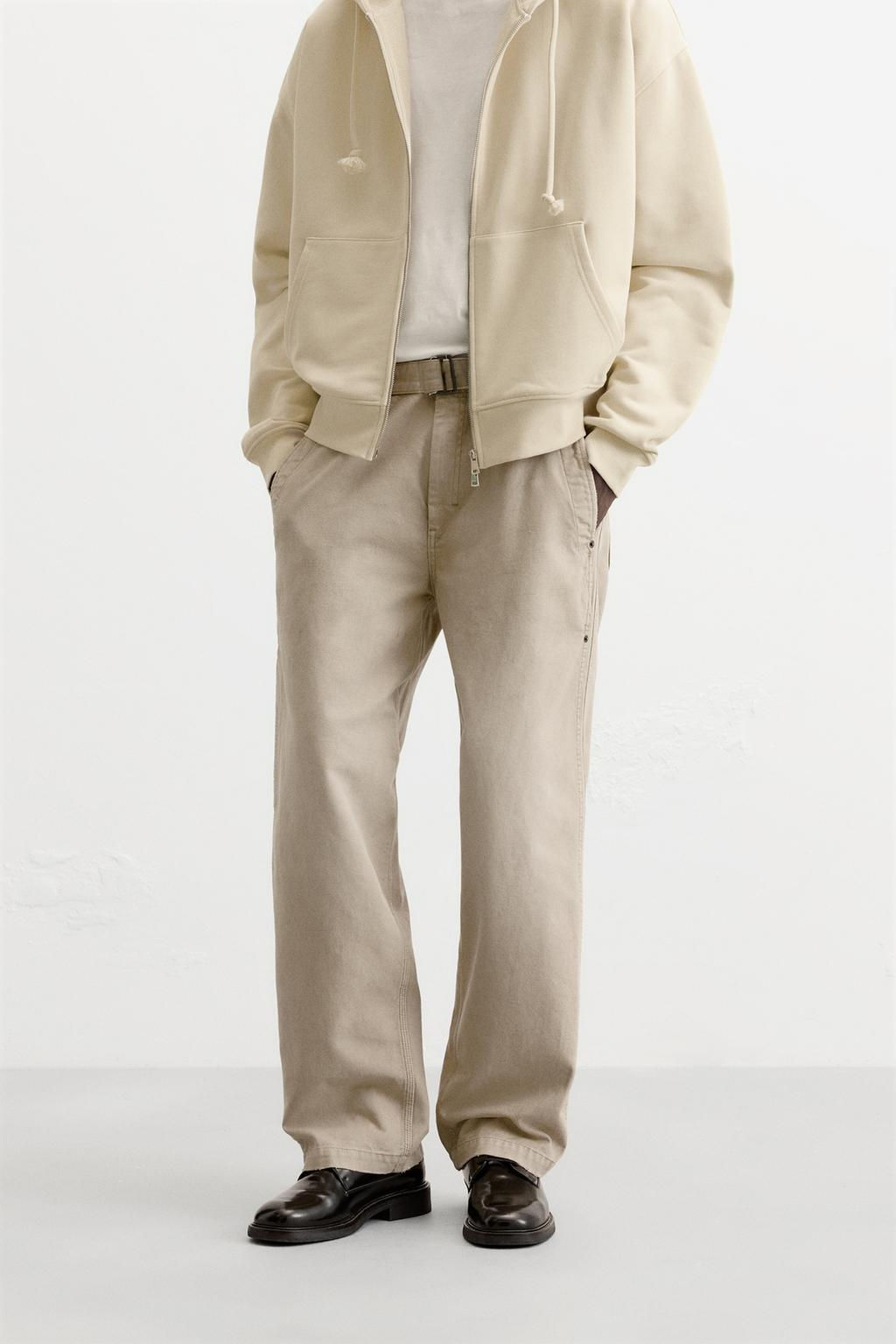 FADED CANVAS TROUSERS - LIMITED EDITION - Zara фото 2