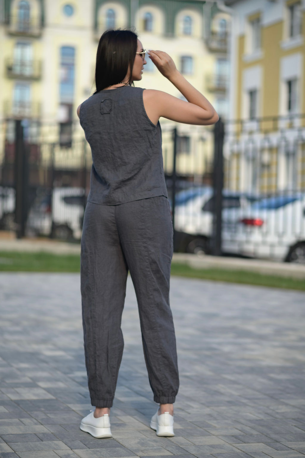 Жилет 100% лен - Новый лен фото 3