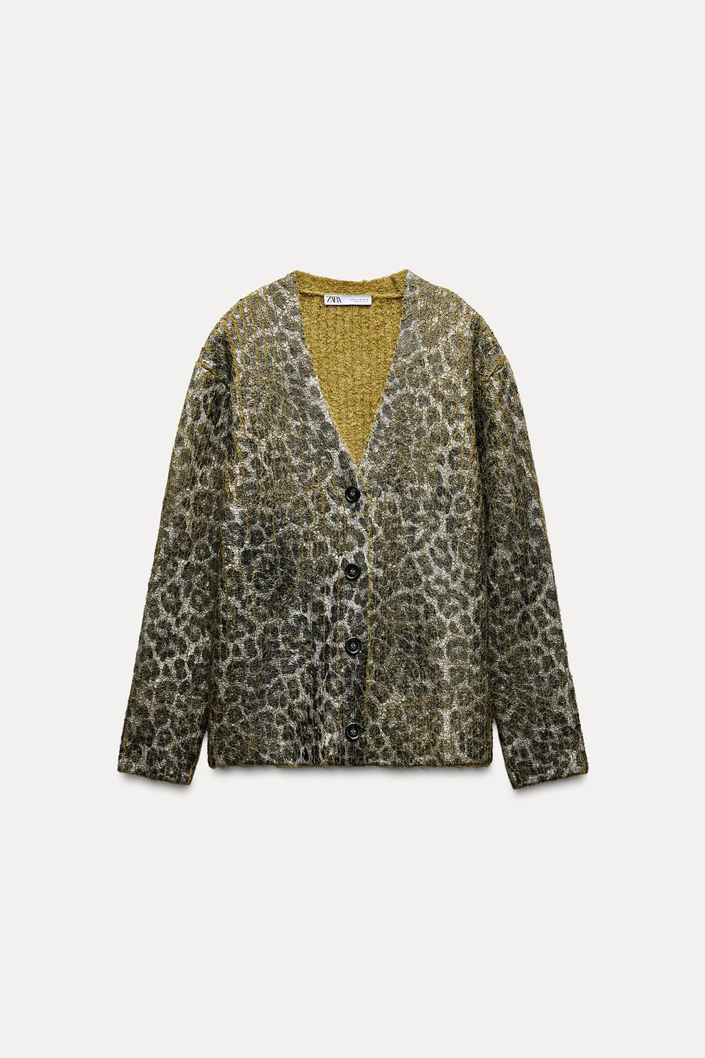 ANIMAL PRINT FOIL JACKET - Zara фото 3