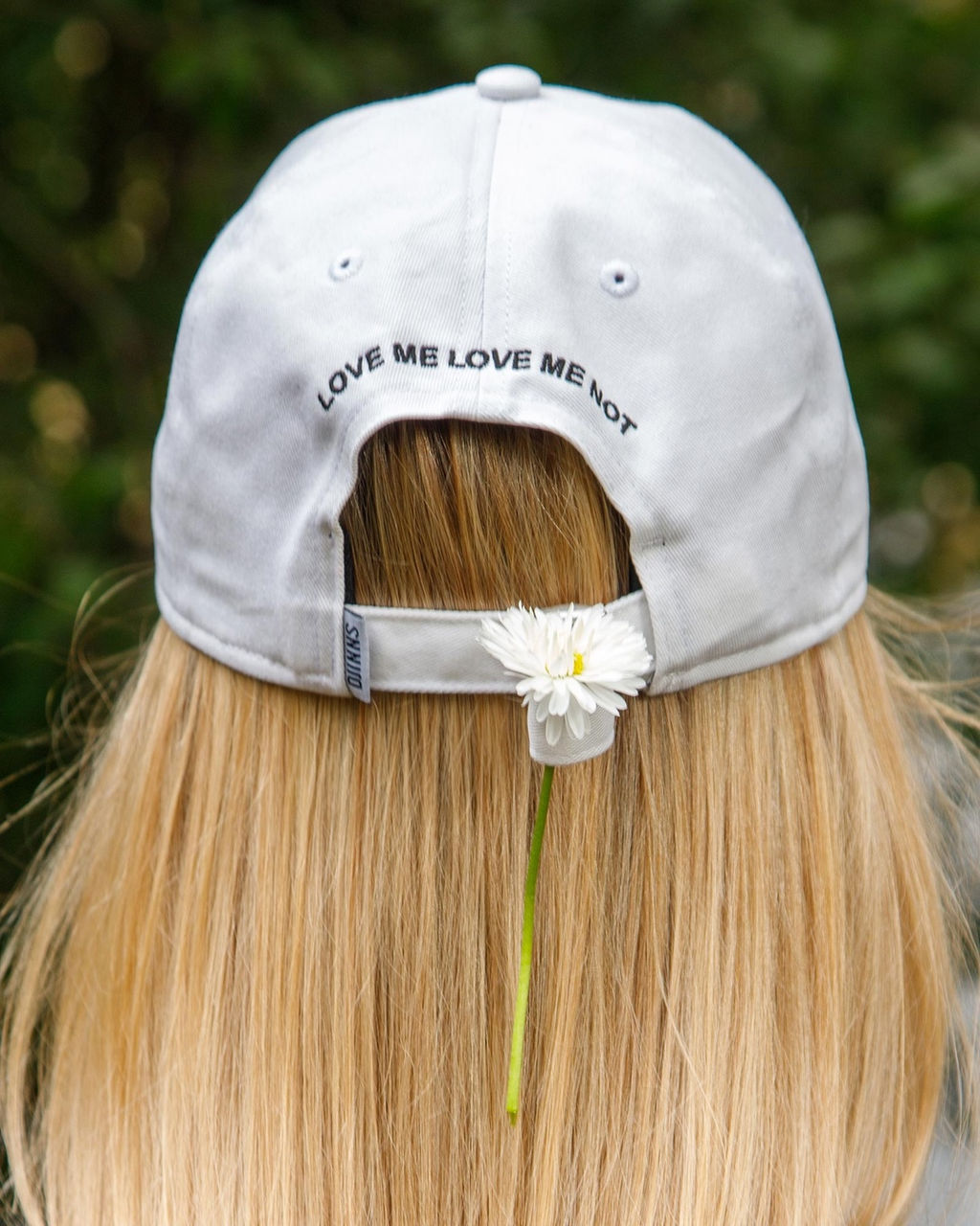 Бейсболка DJINNS арт. Dad Cap LoveMeNot (белый)