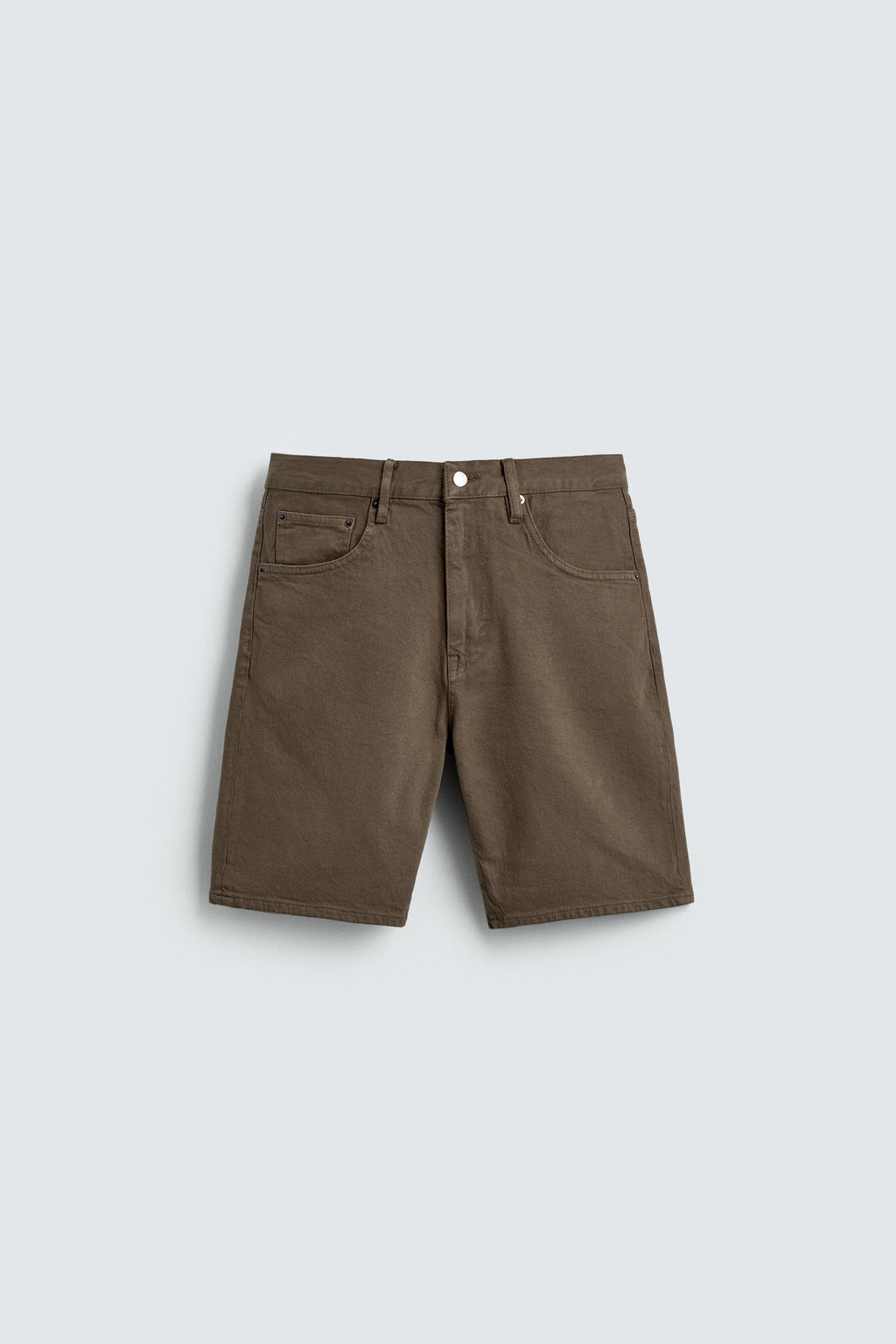 BERMUDA DENIM REGULAR FIT / Marr?n