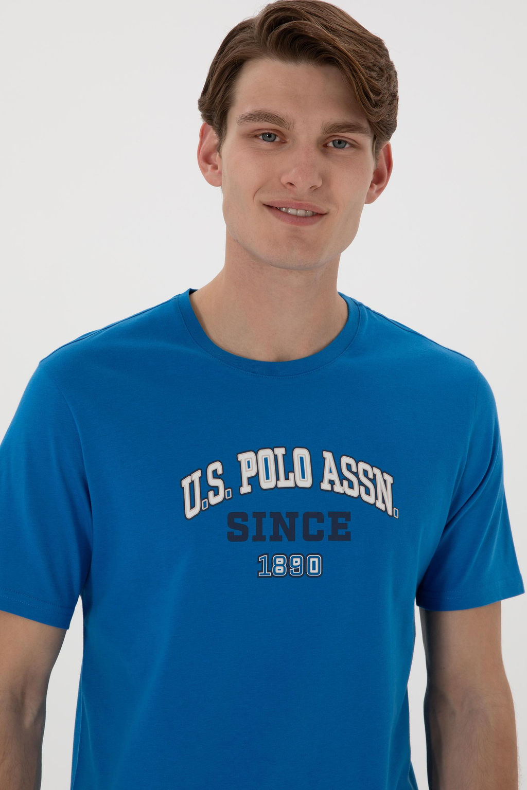 Erkek Regular Fit Bisiklet Yaka Kobalt Mavi Ti__rt Sepette S_rpriz _ndirim - U.s. polo assn фото 2