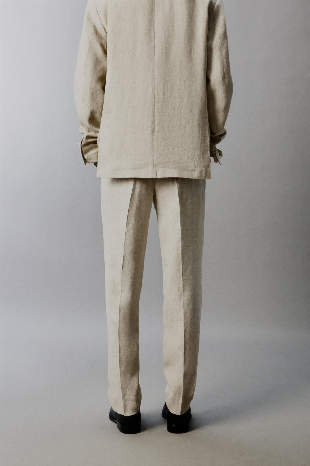 100% LINEN SUIT TROUSERS - Zara фото 3