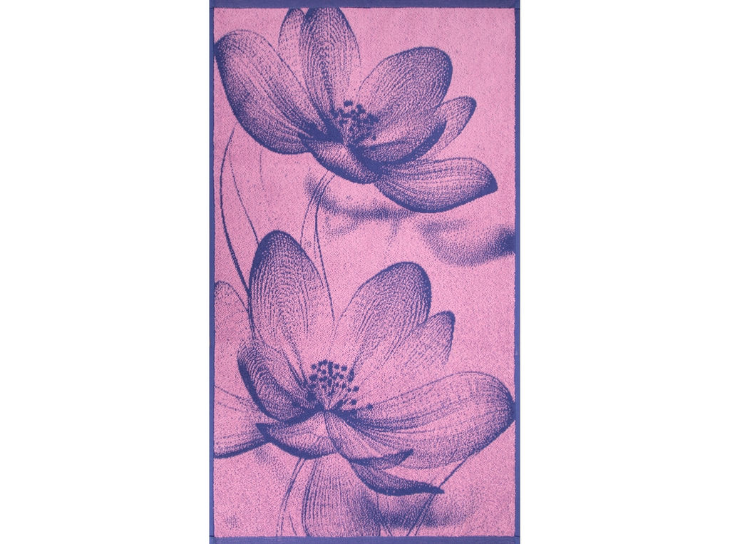 Полотенце махровое 6с103.412ж1 Танец вдвоем(пурпурн3) 50х90см