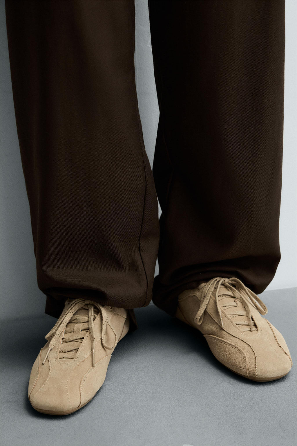 ULTRA-THIN SOLE LEATHER TRAINERS - Zara фото 3