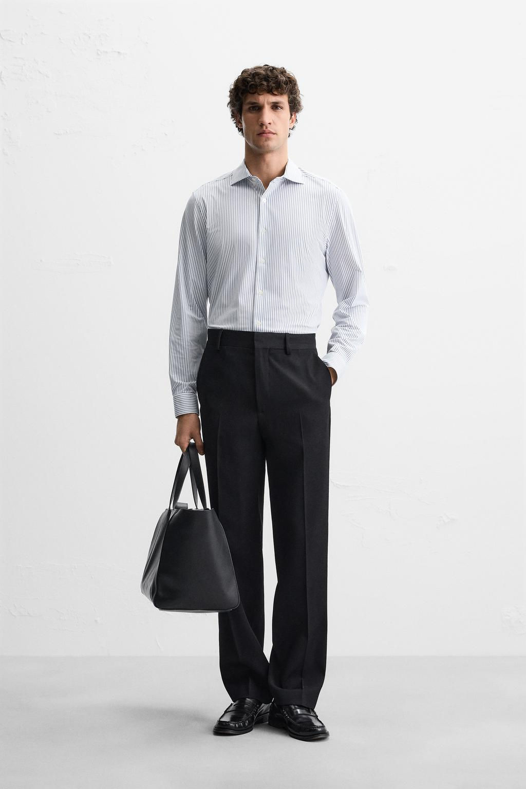 TEXTURED STRETCH SHIRT - Zara фото 9