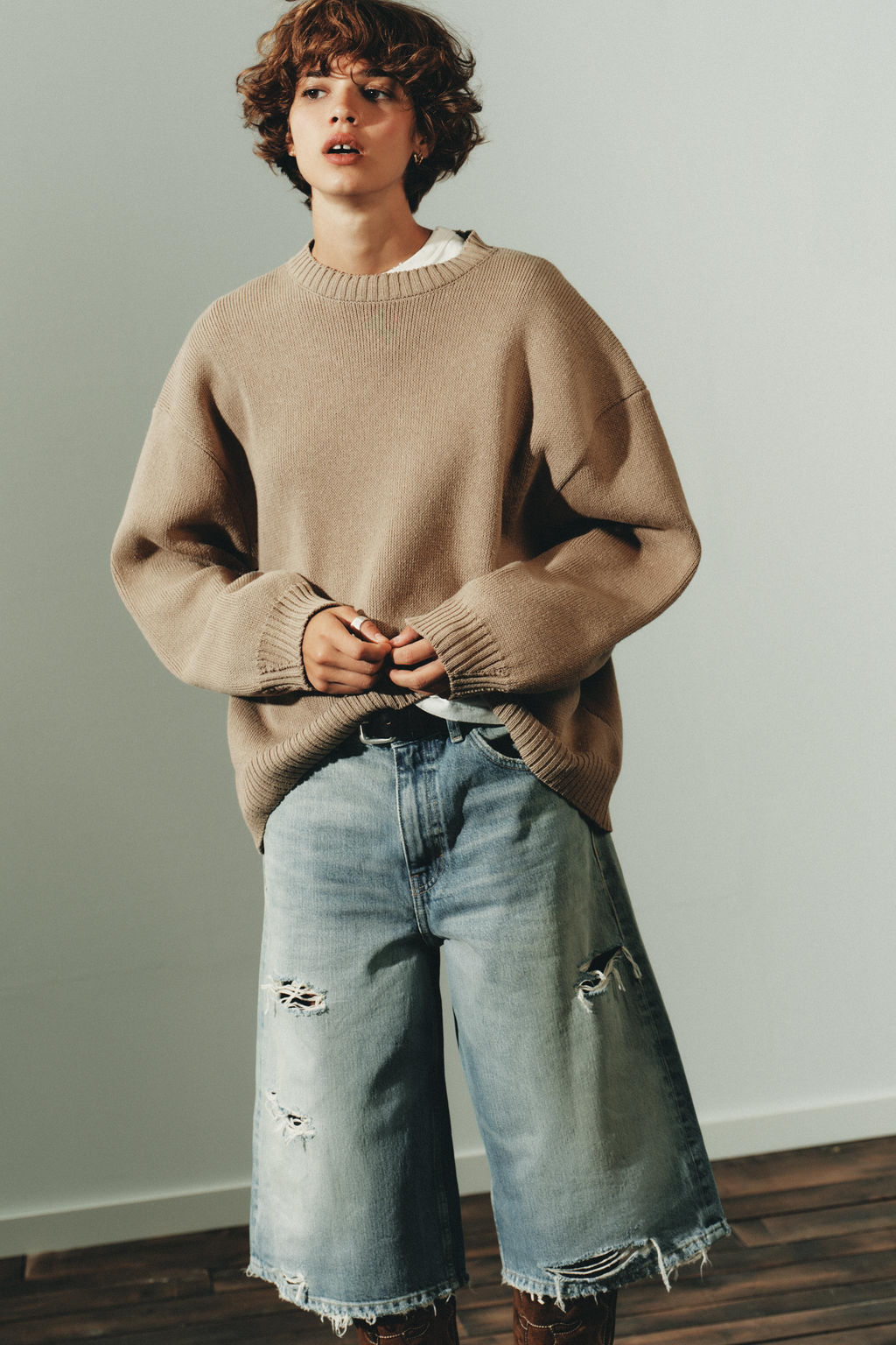 OVERSIZED KNIT SWEATER - Zara фото 2