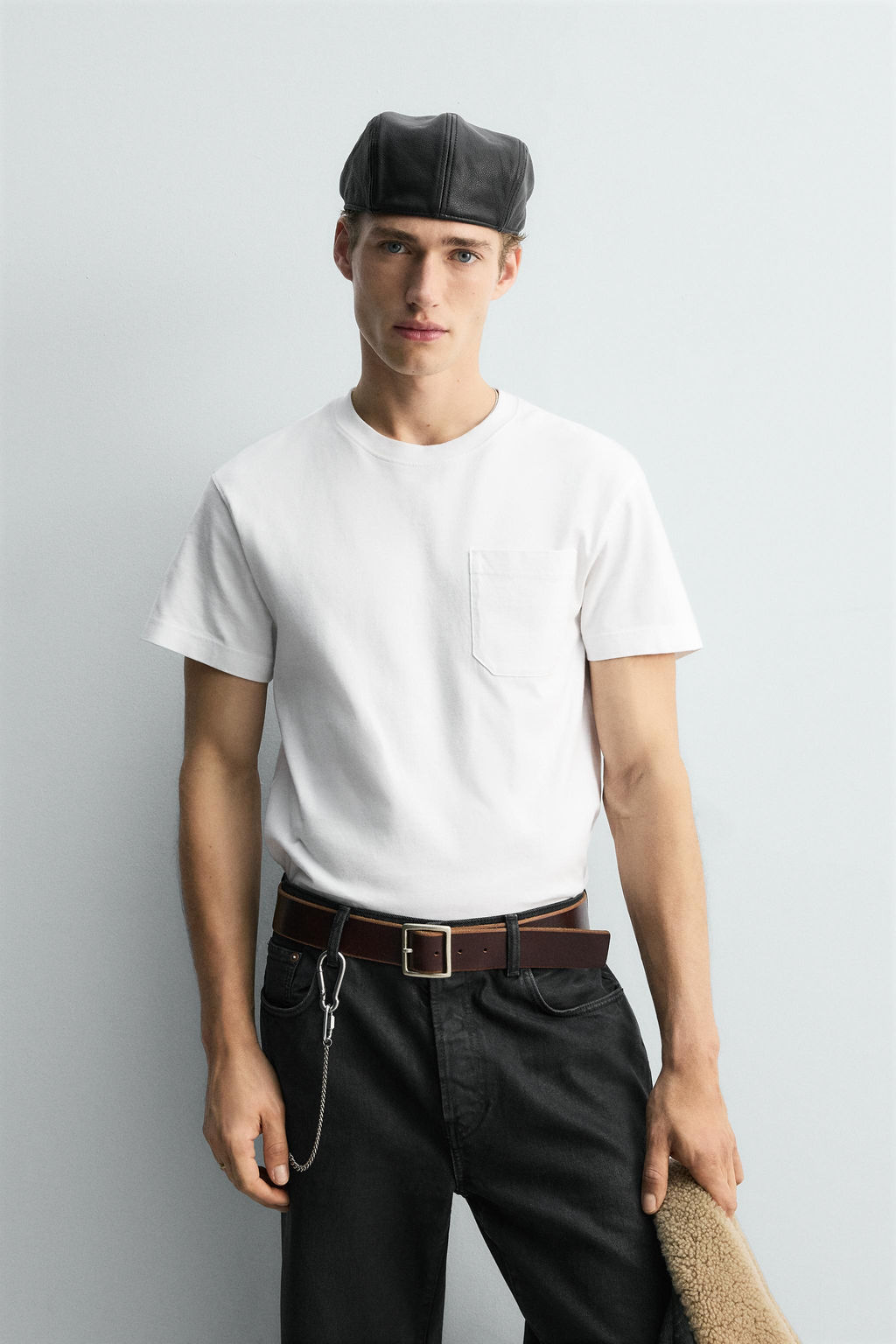 RELAXED FIT T-SHIRT WITH POCKET - Zara фото 2
