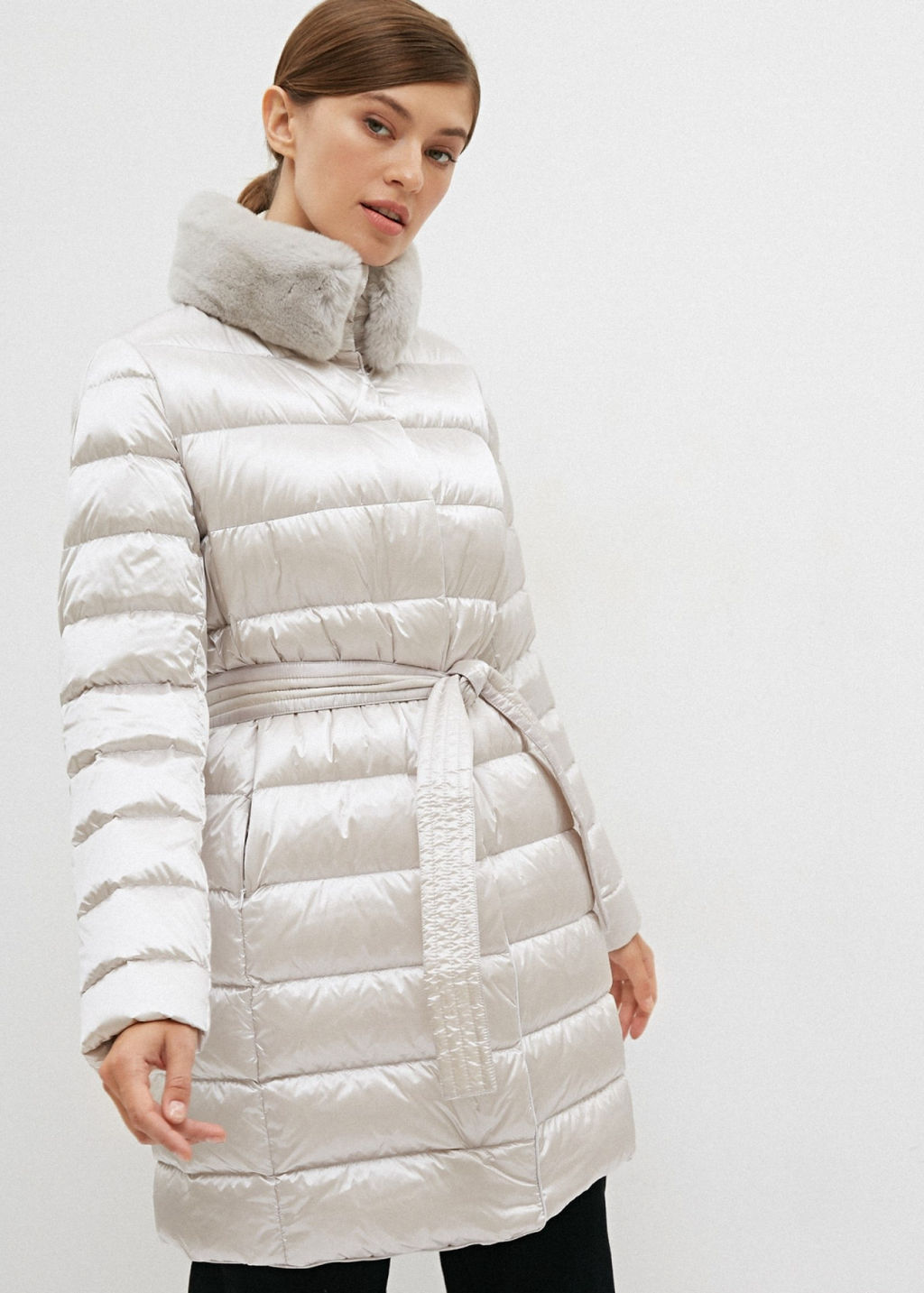 Conso/WDMF 210526 - silver dust Пуховое Пальто  фото 2