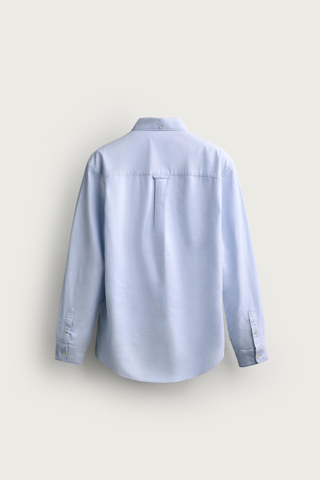 CAMISA REGULAR FIT ESTRUCTURA OXFORD / Celeste - Zara фото 8