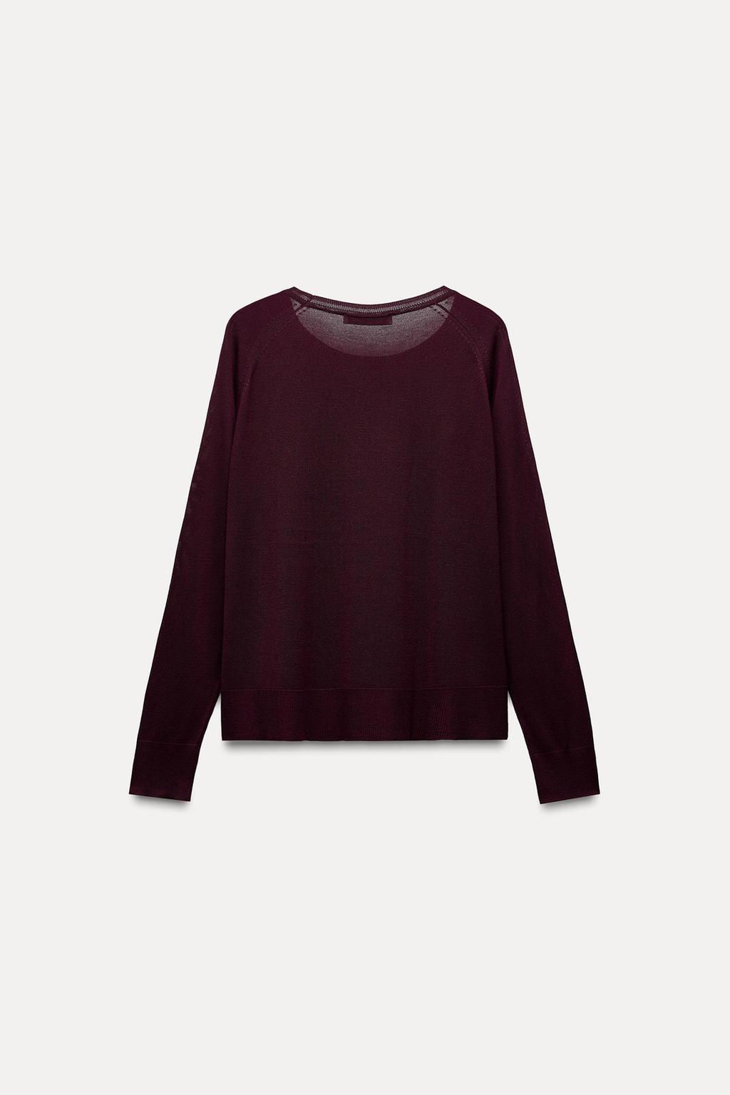 BASIC FINE KNIT SWEATER - Zara фото 20