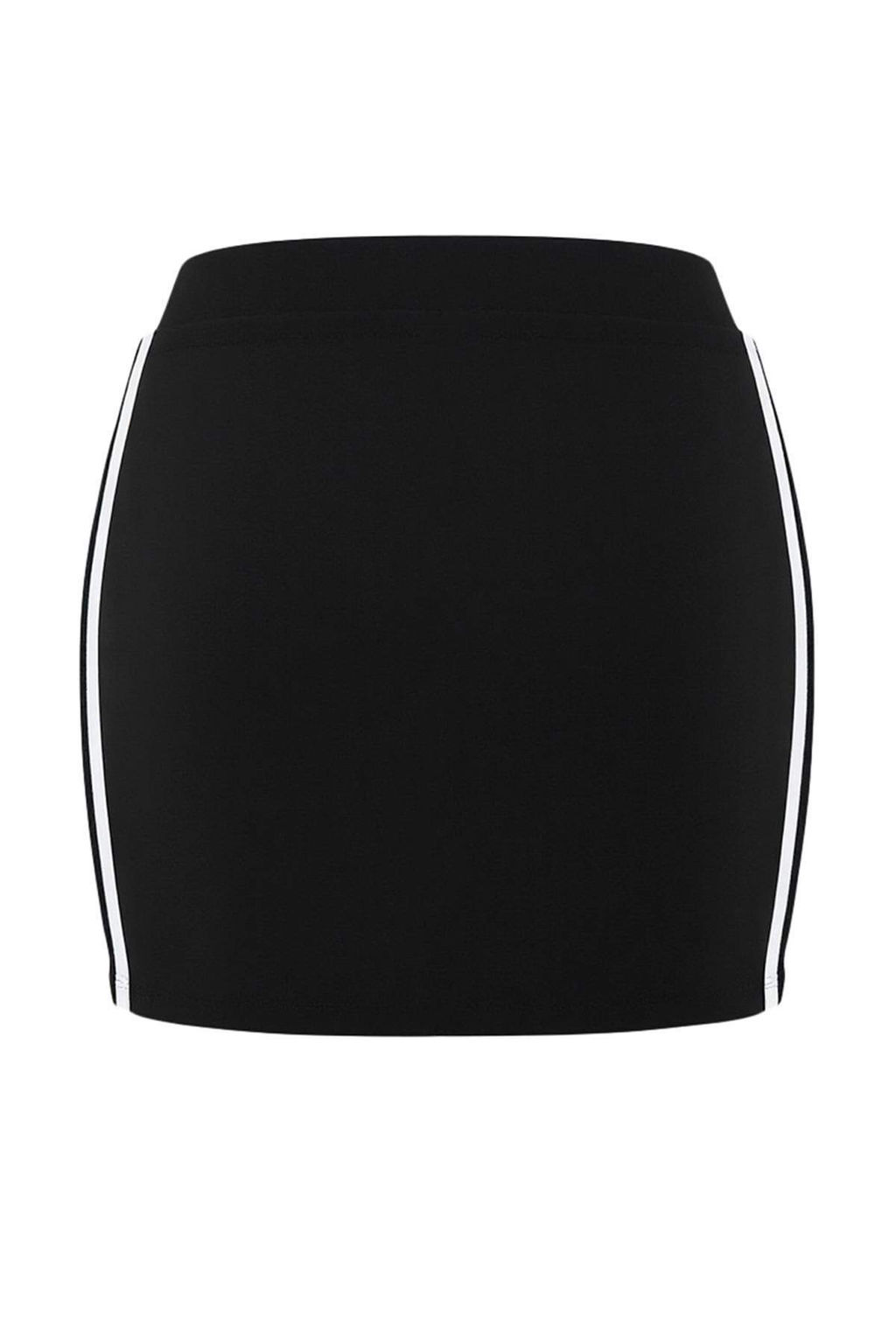 Siyah Cizgili 2 Katmanl? Ici Sortlu Orme Spor Sort Etek THMSS26SR00001 - Trendyolmilla фото 6