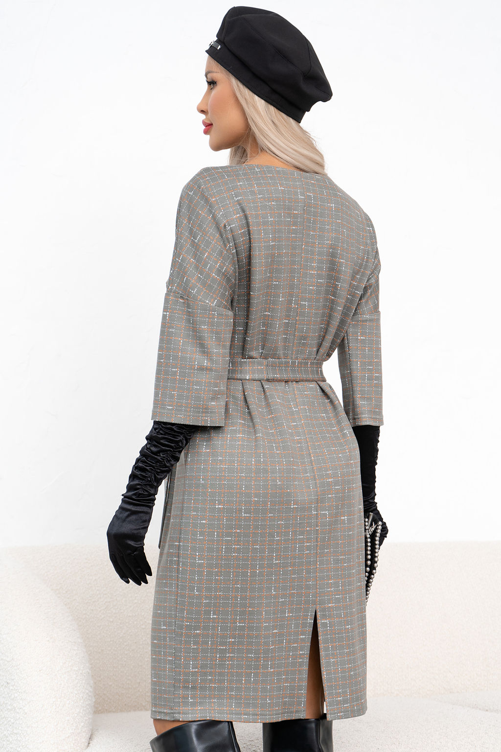 Платье Вики (оливковый) Р11-1226/2 - Николь фото 8