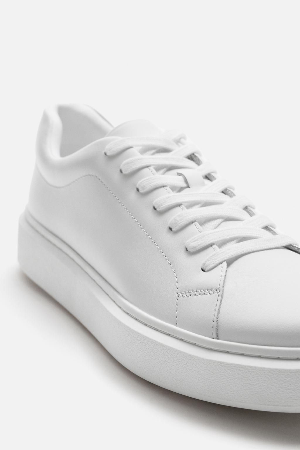 CHUNKY LEATHER SNEAKERS - Zara фото 6