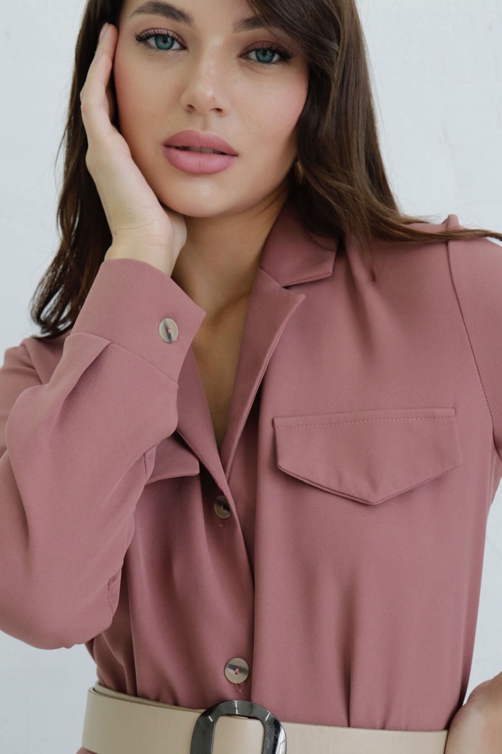 Платье-рубашка с английским воротником - Martichelli фото 95