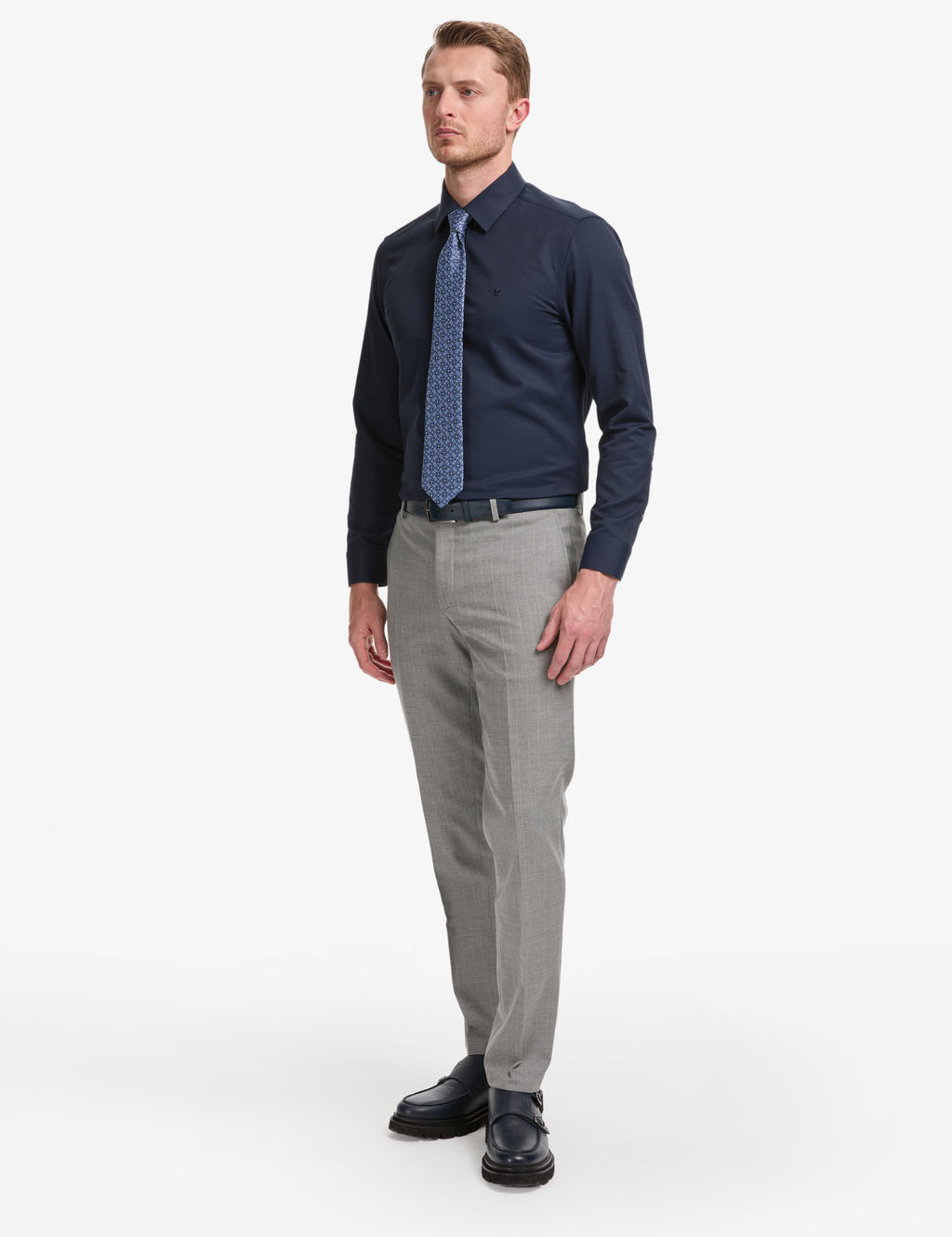 Lacivert Slim Fit Arm_rl_ Uzun Kollu G_mlek