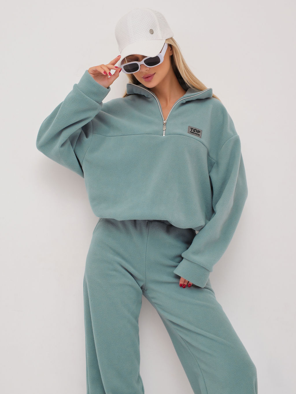 Костюм жен. Тренд флис аква